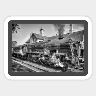 46100 LMS Royal Scot - Black and White Sticker